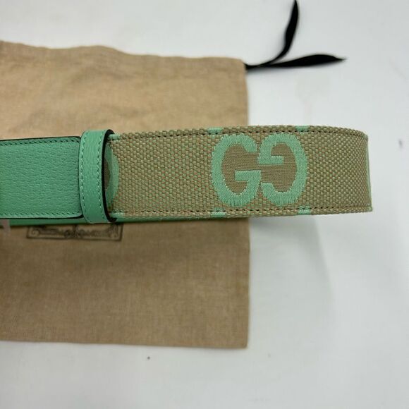 Women’s Gucci,Marmont , jumbo GG leather/canvas belt size 90 cm made in Italy - Picture 4 of 11